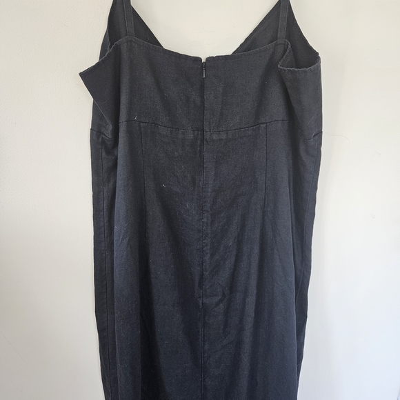 Y2K Old Navy Linen Black Maxi Skirt - Picture 5 of 6